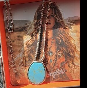 Wrangler Turquoise Pendant Necklace
